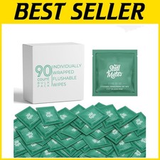 On-the-Go Flushable Wipes - Unscented with Aloe  Vitamin-E