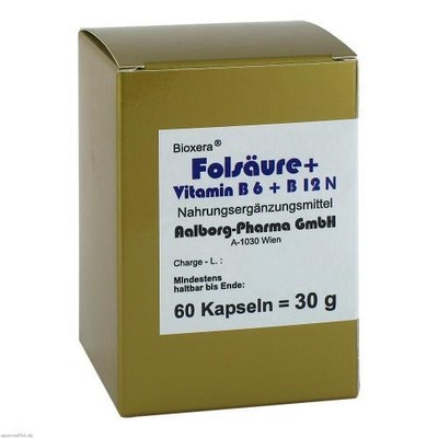 2x FOLSÄURE+VITAMIN B6+B12 Komplex N Kapseln 60 ST