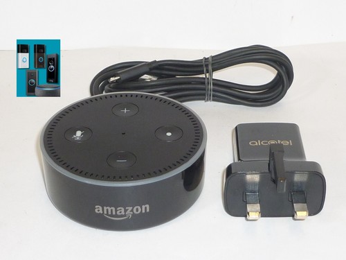 Amazon Echo Dot (RS03QR) Lautsprecher Alexa Schwarz Ring Türklingel Kompatibel