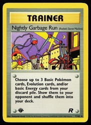 Nightly Garbage Run (Rocket's Secret Machine) 1st Edition 77/82 Team Rocket Uncommon Trainer