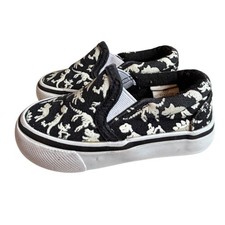 Tommy Bahama Kids Glow in the Dark Dinosaur Skeleton Slip On Sneakers Black 5
