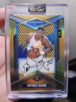 2024 Wild Card Alumination Patrick Ewing 1/1 Auto Gold Vinyl New York