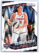 2025 Panini Prizm WNBA #112 Stefanie Dolson White Seismic Prizms