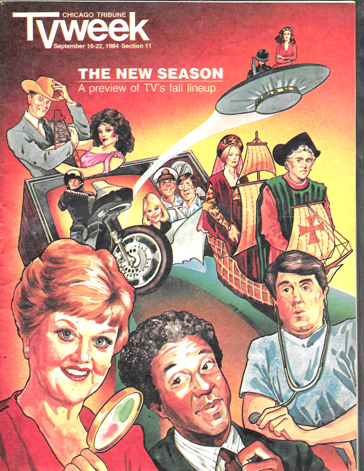 Chicago Tribune Tv Week-9/1984-Fall Preview-The New Season Fall Lineup