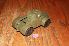 Mint Timmee/Processed Plastic Army Staghound Armored Car or Tank - Marx, MPC