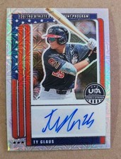 2026 USA Stars & Stripes Ty Glaus Prizm Mojo Auto #/25 13U/14U Athlete Dev. Pr