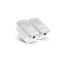 TP-Link TL-PA4010PKIT AV600 Powerline Adapter with AC Pass Through Starter Ki...