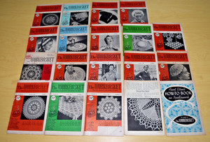 19  Vintage The Workbasket Magazine Lot 1950s Needlepoint patterns