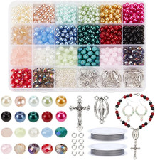 Rosary Making Kit 1120 Pcs Necklace Making Set Rosary Prayer Making Supplies Nec