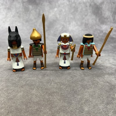 Playmobil Egyptian Figures Pharaoh Guards Jackal Head