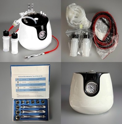 3-in-1 Diamond Microdermabrasion 65-68cmHg Suction Power 11-Tips UNOISETION BNIB