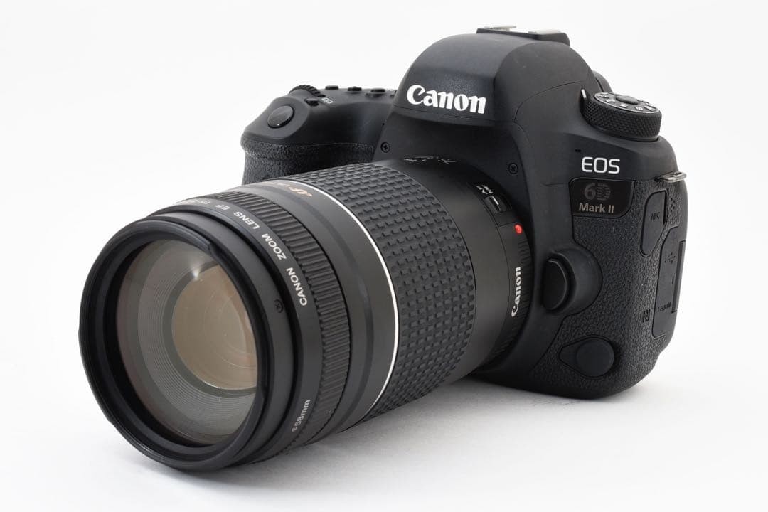 デジタルカメラ Canon EOS 6D Mark II / Canon EF75-300mm Canon EOS 6D Mark II DSLR Camera with 75-300mm Lens Set Excellent