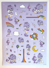Hallmark HMK   Rainbow Brite   Sticker Sheet Shy Violet and Friends
