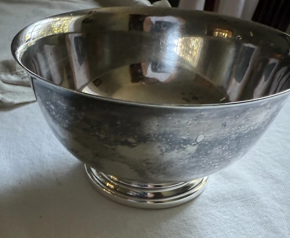 "Cuenco de plata Gorham vintage de 5"" YC778" Foto 3 de 4