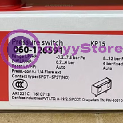 New 1Pcs Danfoss KP15/060-126591 Pressure Controller Switch