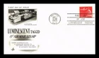 US COVER LUMINESCENT TAGGE 8C AIR MAIL FIRST DAY OF USE ARTCRAFT CACHET