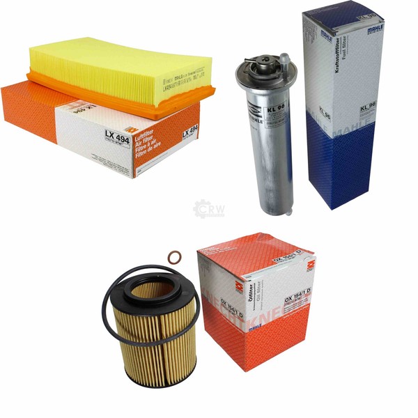 Mahle / Knecht Kraftstofffilter KL 96 Luftfilter LX 494 ÖLfilter OX 154/1D-image