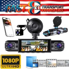 4-Channel Dashcam 360 1080P Car Dash Cam Front Rear Inside Left Right -NO Card