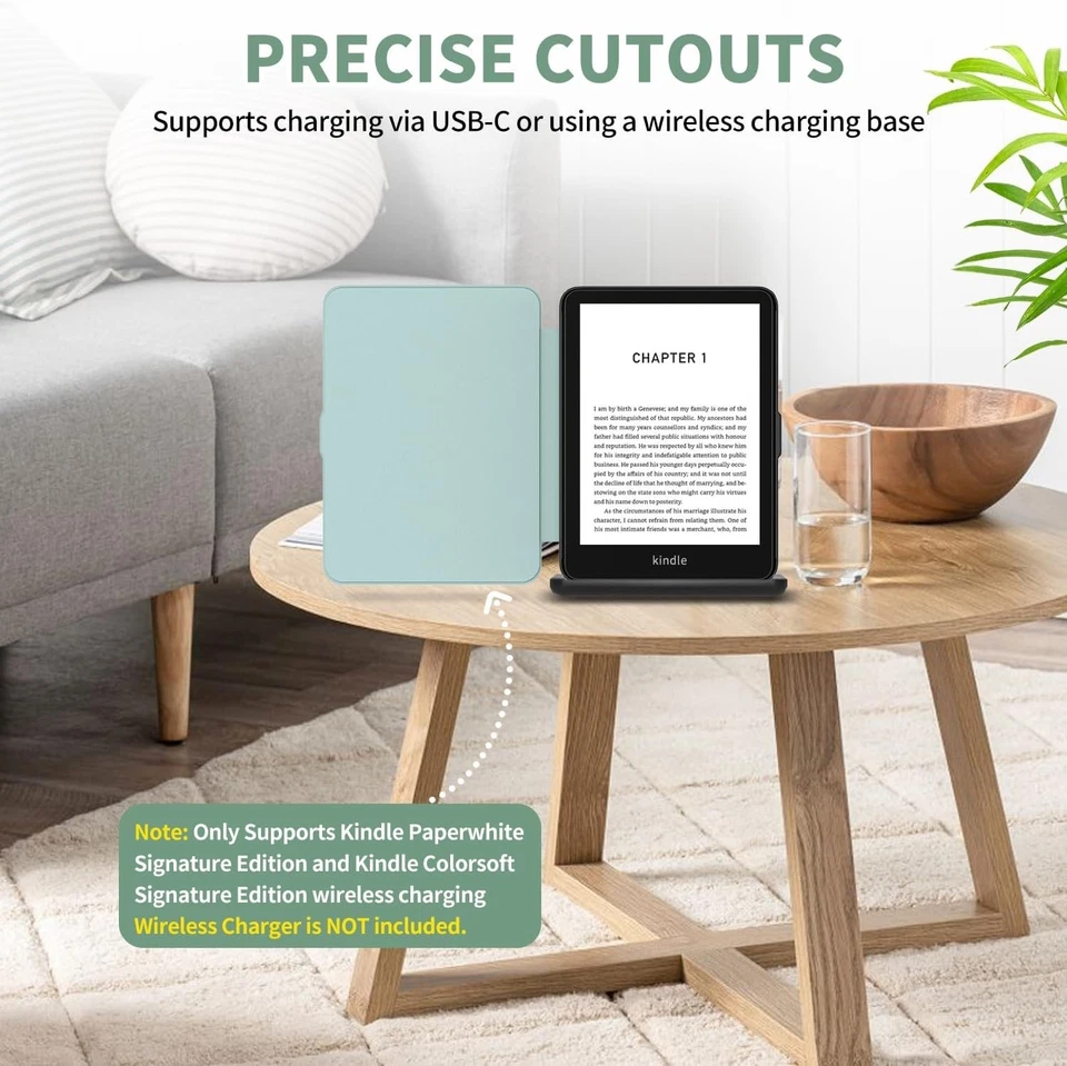 Shockproof Case 7″ Kindle Signature Edition 1st Gen Kindle Paper Auto Sleep Wake - Image 4 of 4