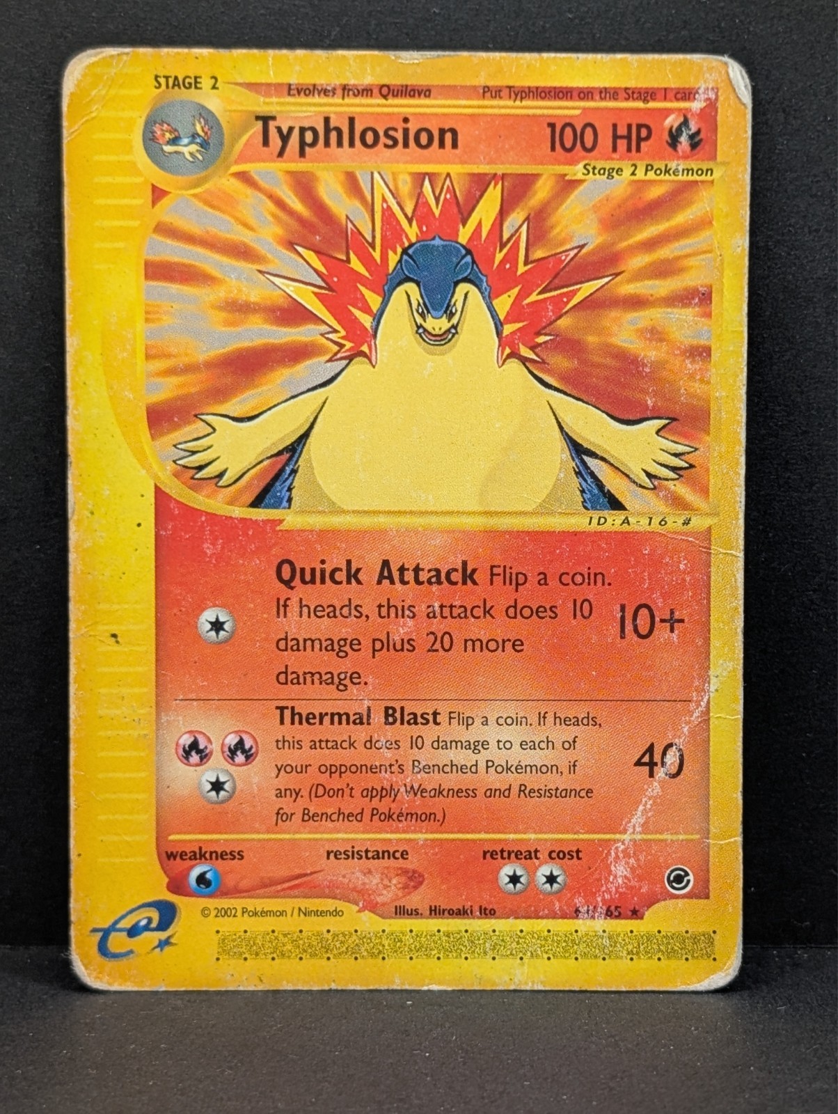 Typhlosion 064/165 Expedition Base Set Regular Non-Holo Rare Pokemon TCG dmg