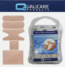 Qualicare Washproof Plasters - Assorted 5 sizes (100) - Latex Free