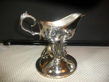 F B ROGERS PIATTO ARGENTO GRAV Y SALSA CIOTOLA DA PORTATA CON 2 TAZZE SU SUPPORTO