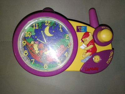 lansay alarm clock radio - winnie the bear and tiger year 1998 - the pooh
