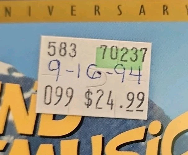 The Sound Of Music VHS 2-Tape Set W/ Cassette Soundtrack SEALED Watermarks Fox - Image 4 of 4