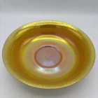 Antique DAZZLING STEUBEN GOLD AURENE / CALCITE LARGE CENTERPIECE BOWL, 10”