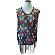 Onyx Nite by Wendye Chaitin OS Beaded Flower ...