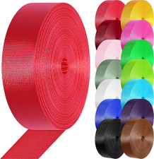 Nylon Webbing 1 Inch 1.5 Inch Nylon Strap Webbing Straps, 3.3 10 25 50 Yards Web