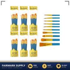 Paint Brush Set 60 Pcs Nylon Hair Watercolor Brushes 10 Sizes