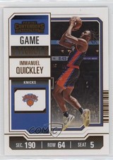 2023-24 Panini Contenders Bronze Game Ticket Immanuel Quickley #73 11p7
