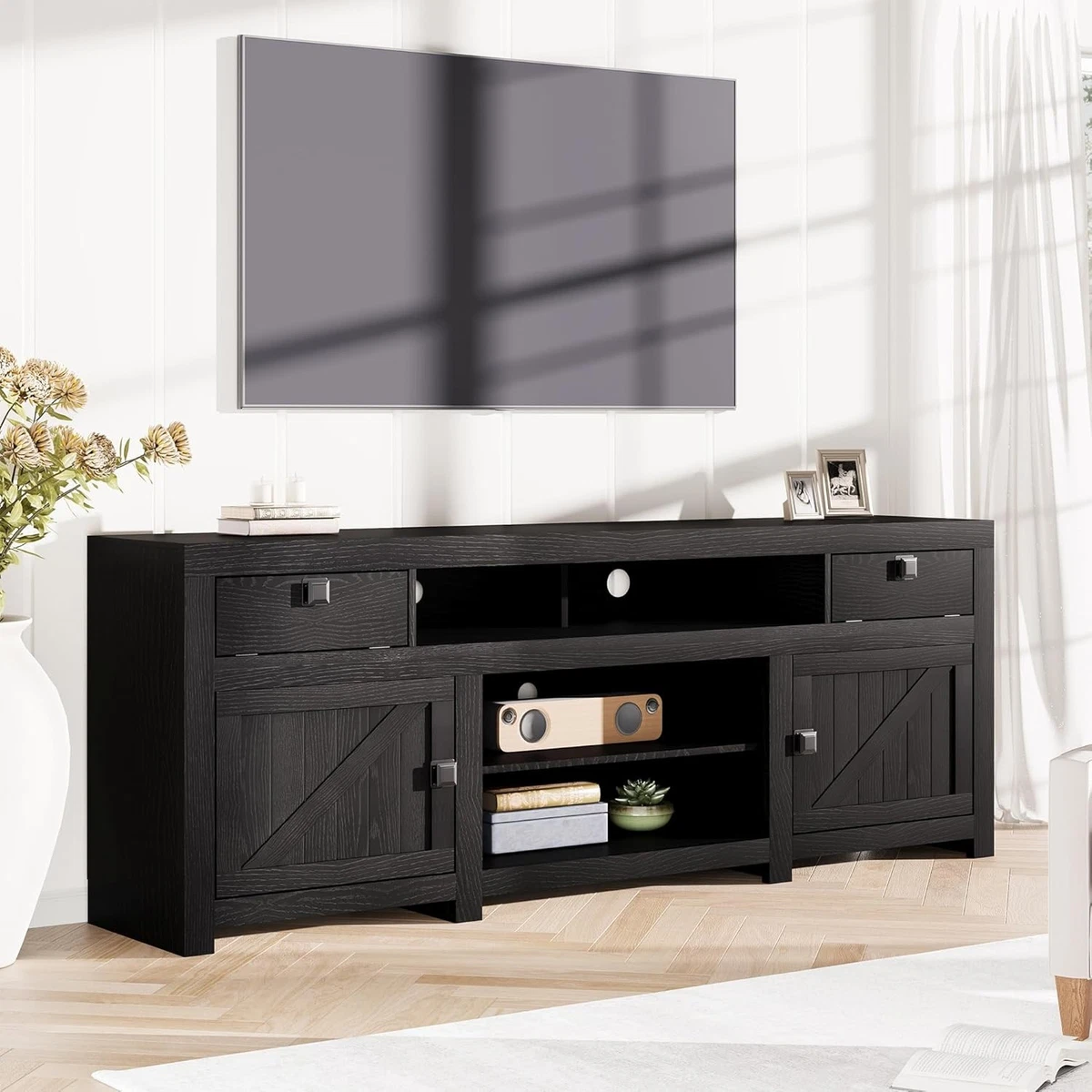 Black TV Stands & Entertainment Units With Drawers for sale | eBay