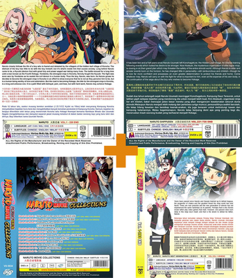 ANIME NARUTO + NARUTO SHIPPUDEN + 11 MOVIE + BORUTO 1-293END DVD