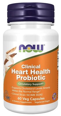 NOW Foods - Clinical Heart Health Probiotic, 2.5 Billion CFU, 60 Veg Capsules, b