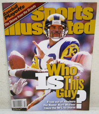 1 VINTAGE OCTOBER 18, 1999 SPORTS ILLUSTRATED MAGAZINE KURT WARNER