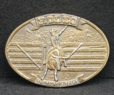 WC03118 AMAZING VINTAGE 1970s   RODEO   AMERICAS 1 SPORT BELT BUCKLE