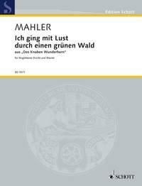 Ich ging mit Lust Gustav Mahler Book [Softcover] Vocal and Piano Schott Music