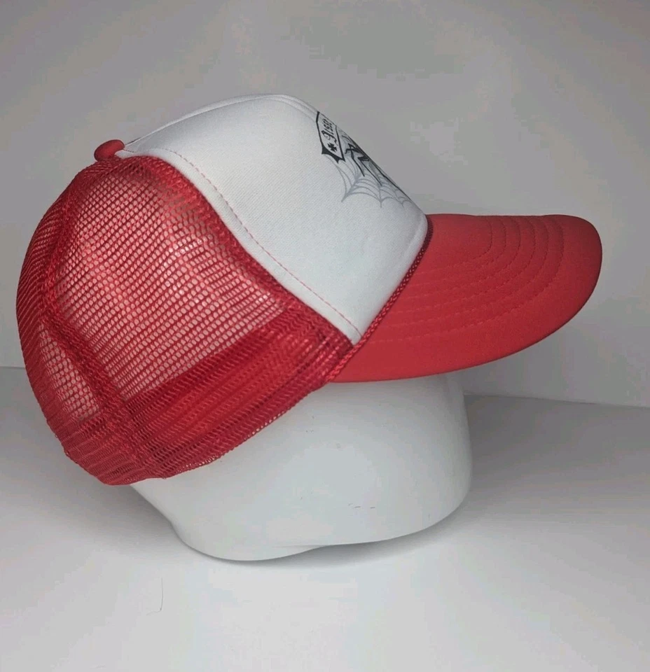 Бейсболка Jesse James Spider белая регулируемая винтажная  - Изображение 2 из 4