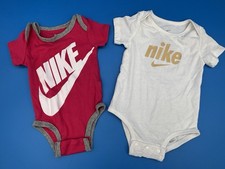Nike Baby Bodysuit Hat Bib Socks Lot 0-6  9 Mos Mixed Lot