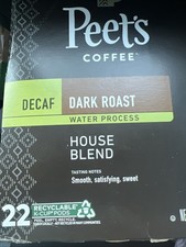 Peet  s Coffee Decaf House Blend K-Cup Pods for Keurig Brewers, Dark Roast 5/26