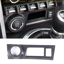 For Subaru BRZ 86 2013-2020 Dry Carbon Fiber One-Button Start Switch Cover Trim