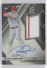 2018 Panini Chronicles Spectra Rookie Jersey Auto Rhys Hoskins #RJA-RH Auto 1k5