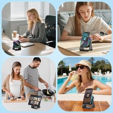 Wireless Induction Speaker 5-in-1 Bluetooth Speaker With Phone Stand Holder