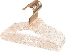 Baby Hangers, 11 Inch Acrylic Kids Glitter Hangers for Infant Toddler Nursery