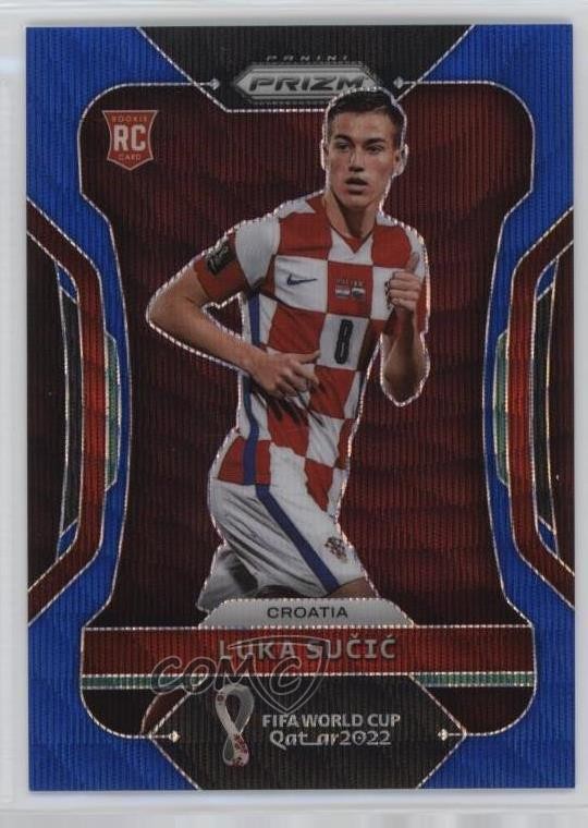 2022 Panini Prizm World Cup Qatar Blue Wave 84/199 Luka Sucic Sučić #62 n0c