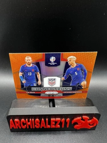 2024 Panini Prizm Copa America Connections Tim Ream Antonee Robinson Orange /25