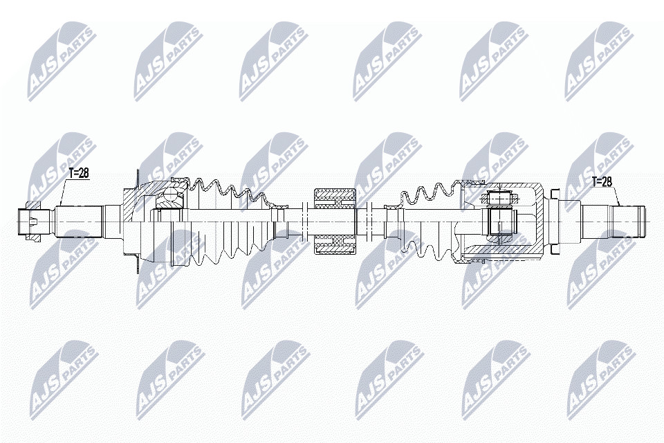 N.T.Y. NPW-SU-044.NTY Drive Shaft for SUZUKI