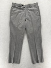 Brooks Brothers Pants Mens 33x28 Gray Regent Wool Trousers Vitale Barberis Italy
